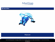 Tablet Screenshot of marcon.at